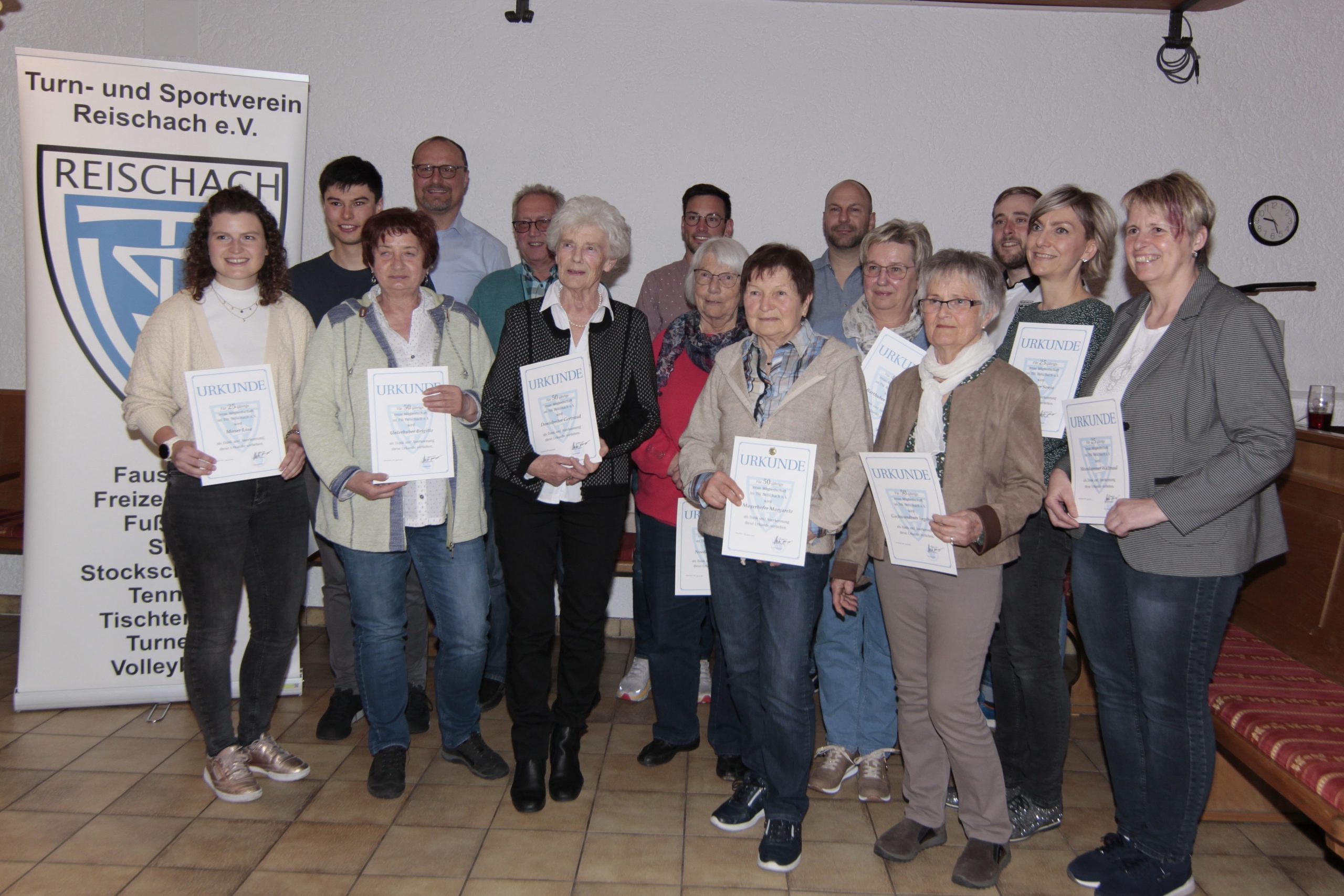 Ehrungen langjährige Mitglieder
