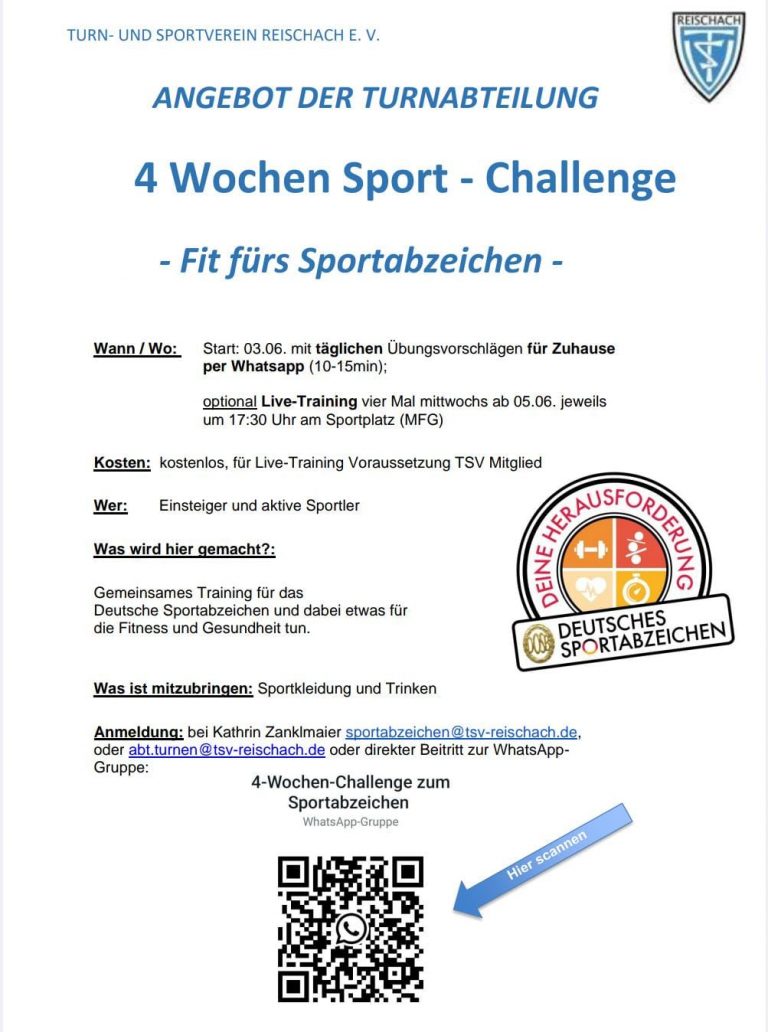 4 Wochen Sport Challenge