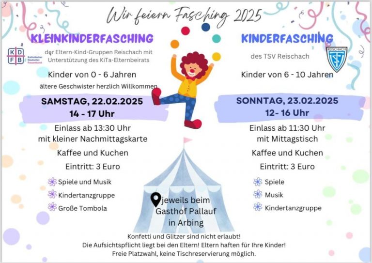 Kleinkinder- und Kinderfasching 2025